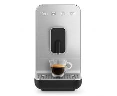 Smeg, Macchina da Caffè Espresso Automatica BCC01BLMEU, Macinacaffè Integrato, Sistema Thermoblock, Serbatoio Acqua da 1,4 L, Dimensioni Compatte, 1350W, Nero