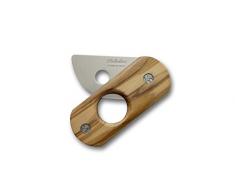 COLTELLERIA SALADINI TAGLIASIGARI Foro Chiuso Coltello Artigianale a Lama forgiata Legno di olivo