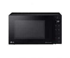 LG MH6535GIB Forno Microonde Smart Inverter con Grill al Quarzo, 25 Litri, 1150 W, Programmi Automatici, 5 Livelli di Potenza Regolabili - Nero Fumè