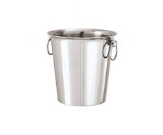 Secchio Spumante Per 1/2 Bottiglia Elite Inox Argentato