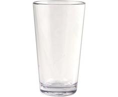 GETTO 403803 bicchiere da birra in policarbonato infrangibile Mixing glass Clear, 473 ML, 1 pezzo
