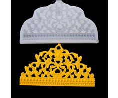 Torta In Silicone Con Corona Corona Di Torta Al Cioccolato Stampo Fondente Torta Forma Corona Stampi Silicone Corona Topper Torte Stampi Cioccolato Forma Corona 3D Forma Corona Stampo Per Torta