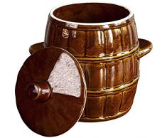 AlcoFermBrew Pentola di fermentazione in Ceramic 4.5L – Coccio di fermentazione | Gres per crauti