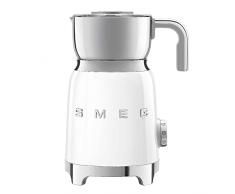 Smeg, Montalatte Multifunzione MFF11WHEU, con Sistema ad Induzione, 6 Programmi Preimpostati, Una funzione Manuale, Caraffa Removibile da 600 ml, Tappo Misuratore, Avvolgicavo Integrato, 500W, Bianco