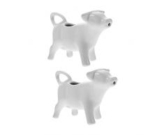 SWOOMEY 2Pcs Brocca Di Latte In Ceramica Distributore Di Bottiglie DAcqua Brocca DAcqua In Vetro Mini Contenitori Montalatte Latte Scrematrice Brocca Caffè Scrematrice Brocca Vaso Di