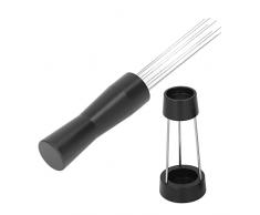 Caffè Tamper Mescolatrice Tool, facile da arrugginire Mescolatore Caffè Ago Rompe Design ergonomico Resistente alla corrosione per caffè (nero)