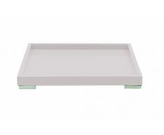 MEPRA Vassoio/Sottopiatto Quadro, Bianco, Legno