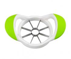 Neez Taglia Mela con Lame in Acciaio Inox - Taglia Mela a Spicchi con Leva il Torsolo, Affettatrice per Mele - Tagliare la Mele in 8 Pezzi - Sbuccia mela e Tagliafrutta