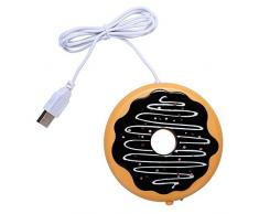 GHFPCASE per Donut Design Cavo di Alimentazione USB Desktop Tazza Scaldatazze Bevande for tè e caffè Tappetino riscaldante