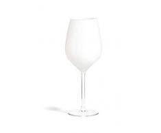 Excelsa 60490 Color Wine Set 6 Calici Vino, Vetro, Bianco