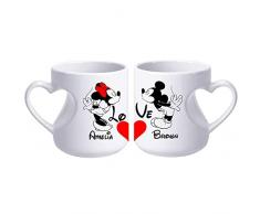 Disney Coffe Mug Set Topolino e Minnie Mouse tazze da caffè per le donne anniversario matrimonio fidanzamento coppia per lui e le sue tazas personalizadas