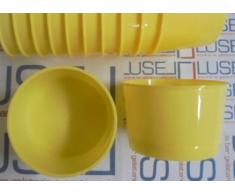 PZ 200 BICCHIERE COPPETTA CC 140 IN PLASTICA PER GELATO YOGURT FORMATO PICCOLO PLASTIC CUP FOR ICE CREAM