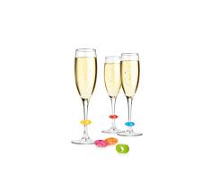 Tescoma 695454 Uno Vino Anelli Segna Calici, 12 Colori