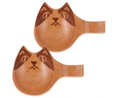 BESTonZON Piatto da 2 Pezzi Supporti per Rack Piatti di Riso Ramen Antipasti Ciotole per Zuppe di Ramen per Condimenti Condimenti per Sushi Supporto per Ketchup Cibo Koala