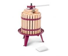 Royal Catering Torchietto Premitutto Manuale Torchio A Vite RCWP-12LW (Legno, 6 Litri, 1 Sacco filtrante)