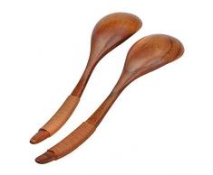 TININNA 2pz Cucchiaio di legno fatto a mano cina