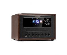 auna Black Star - Radio internet, radio Internet DAB wifi, radio Internet WiFi Bluetooth, display HCC, nero