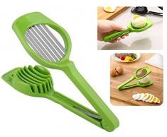 GI-STAR AFFETTA Taglia Mozzarella Lame Acciaio Inox X Uovo Patate LESSE Verdure Kiwi Frutta