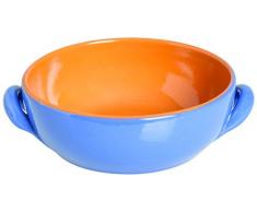 Excelsa Antichi Sapori Casseruola, Ceramica, Azzurro, 15x15x5 cm