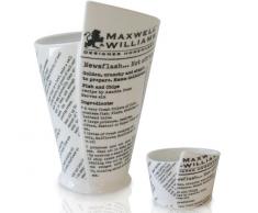 Maxwell Williams P9103 White Basics - Tazza e ciotola per patatine, in confezione regalo, porcellana