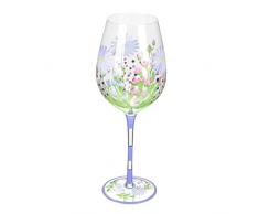 BESTonZON Fiore Dipinto Bicchiere Di Vino Martini Tumbler Tostatura Flauti Margarita Bere Tazza Bicchieri Di Vino Pittura Bicchiere Di Vino Pittura Contenitore Di Vino Vetro Flute Di