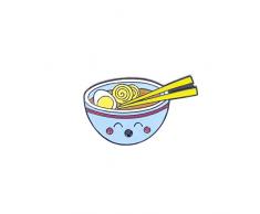 Mini Ramen Smalto Pin Carino Ciotola Bacchette Spille Camicia Denim Collare Spille Distintivo Gioielli Regali