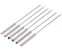 Fackelmann 48493 6 - Forchettine da fonduta, in Acciaio Inox, 24 cm