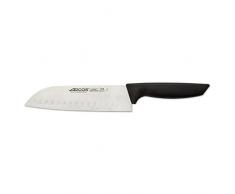 Arcos Serie Niza - Coltello Santoku Coltello Giapponese - Lama Acciaio Inossidabile Nitrum 180 mm - Manico Polipropilene Colore Nero