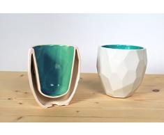 Poligon Thermo Cup - Poligono Tazze Termica - the-rmos disegno originali festa piatti fatto cina tazza la-tte caffè termos del boccale caffe mug ceramica