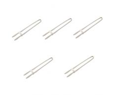 BESTonZON 5 Pezzi Pinze Per Bistecche Fritte Pinze Per Pane Pinze Per Cubetti Di Ghiaccio Pinza Per Pane Pinze Per Pane Domestico Pinze Per Pane Cucina Pinze Dessert Multifunzione Gel