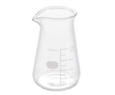 Pasamer Bicchiere da caffè in Vetro Resistente al Calore Lattiera Espresso Latte Art Pitcher Cup 100ml