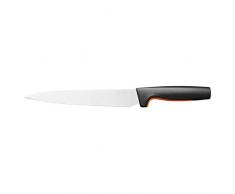 Fiskars Functional Form Coltello da Carne, Acciaio Inox Giapponese, Argento/Nero/Arancione