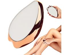 Pipihome Epilatore Indolore Magico Cristallo, Rimozione Fisica Dei Capelli Indolore Sicuro Riutilizzabile Epilatore, Nano depilatore Depilazione Indolore per Viso Schiena Gambe Corpo (Oro)