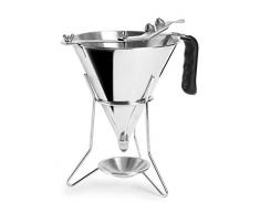 Lacor 67150 Imbuto dosatore in Acciaio Inossidabile 18/10 con Sistema a Leva per Una Portata Regolabile, 200 L