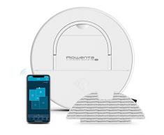 Rowenta RR9067WH X-Plorer Serie 130 Ai, Robot Aspirapolvere Lavapavimenti con Mappatura Precisa e Tecnologia Ai e Laser, 4000Pa, Autonomia 2 Ore, Compatibile con Smartphone e Assistenti Vocali- Bianco