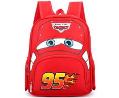 Tomicy Zaino per auto Piston Cup Champion, Cars Zainetto per bambini, Zaino da Cartone Animato per Bambini Piccola Asilo Nido PreSchool ragazzi Ragazze