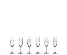LEONARDO - Set di 6 calici da Champagne Casella
