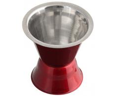 Fackelmann 49728 - Misurino per cocktail in acciaio INOX, 6 cm, rosso cupo