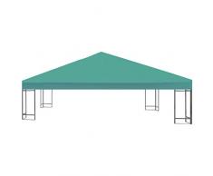 Nishore Telo Impermeabile Ricambio per Gazebo 310g//m/² Bianco Crema 3x4m