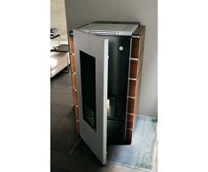 STUFA A PELLET PALAZZETTI ECOFIRE GIULIA IDRO TEAK 18.5 KW = 150 MQ