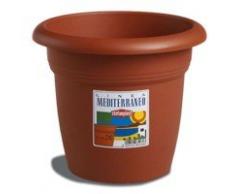 Stefanplast Vaso Plastica Tondo Colore Coccio, Diametro 16 cm