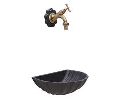 rubinetto in ottone lucido casa giardino Fontana a muro Siviglia colore ghisa