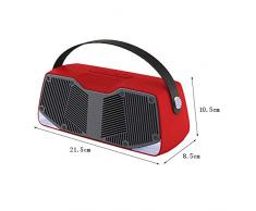 Altoparlante Bluetooth impermeabile per doccia, perfetto per piscina, doccia, barca, spiaggia, vasca idromassaggio, esterno e interno Rosso