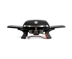 BBQ-Toro - Barbecue a Gas Portatile, 2 bruciatori con tavolino per Barbecue, griglia a Gas compatta per Balcone con Carrello Pieghevole per Barbecue, Barbecue a Gas, Campeggio e Outdoor