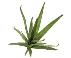 artplants.de Aloe Decorativa su Stelo, Verde, 50cm, per Esterni - Pianta grassa Artificiale/Decorazione Verde