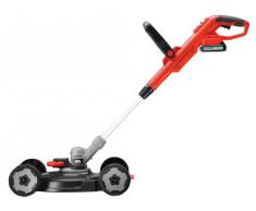 BLACK+DECKER Tagliabordi - Tagliaerba a Batteria Litio Ampiezza taglio 28 cm, Doppia Impugnatura 18 V 2.0 Ah, STC1820CM-QW