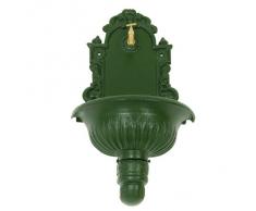 Xclou 369326 - Fontana a muro con rubinetto in ottone 26 mm, colore verde