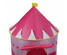 Tenda Ardisle rosa Corona Fata Principessa Tale Castello Apparire bambini con finestre e porta arrotolabile rosa ragazze al coperto o l'uso esterno giocattolo rosa ragazze Gioca tenda / teatro / Den