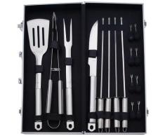 Pradel Excellence WB107 Valigia in Metallo Barbecue da 16 Pezzi