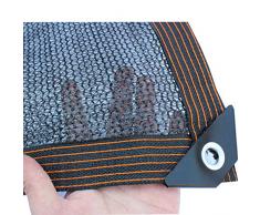 Rete Ombreggiante a 4 Pin,Tessuto Schermo Privacy,Awnings,Anti-Uv 60%-70%,Rete Telo Ombra a Rete Traspirante,per Serra/Giardino/Domestico/Pianta/Terrazzo/Balcone,con Occhielli (3x6m/9.8x19.7ft)
